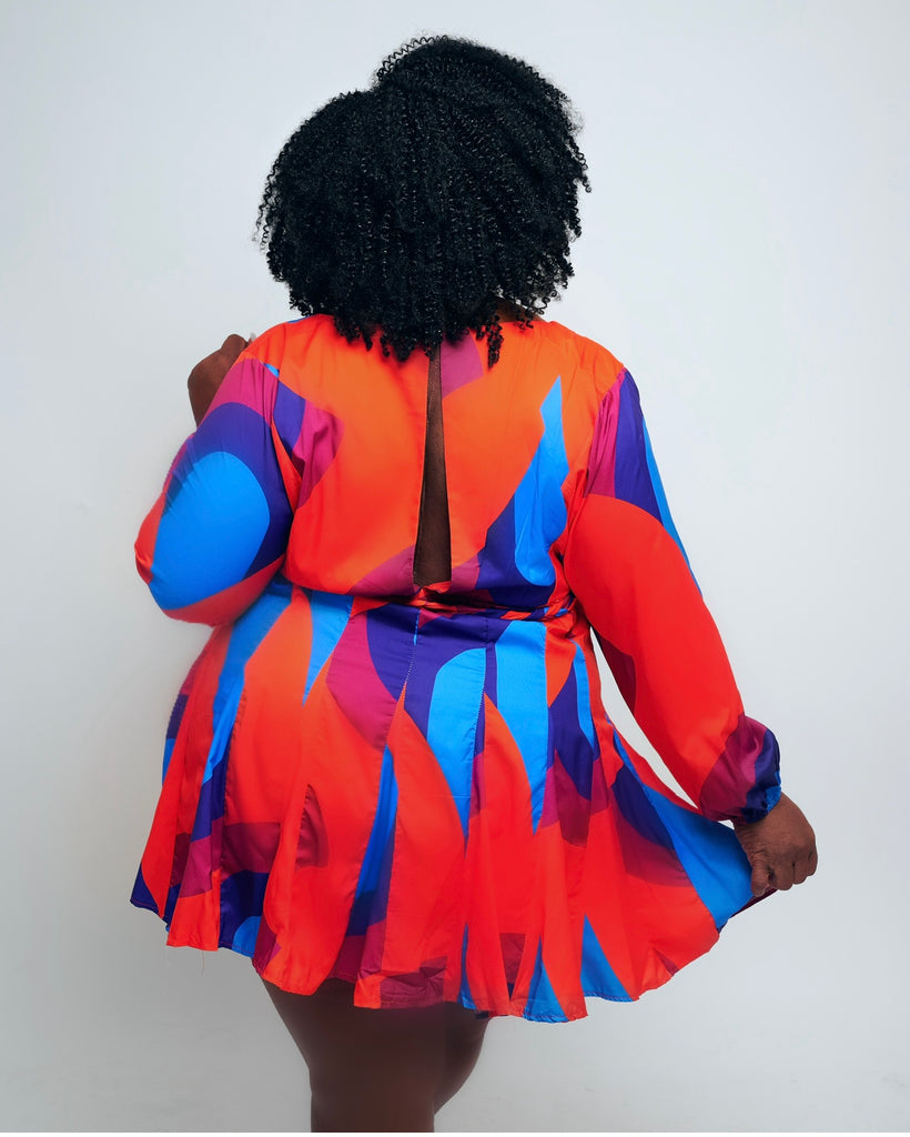 FLOW WITH ME MULTI-COLOR MINI DRESS – Elonda Styles